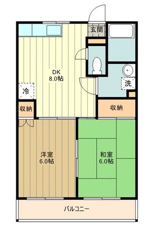 ＫＳ中央マンションの物件間取画像